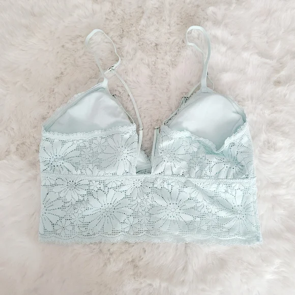 🫧AERIE LACE PADDED LONGLINE BRALETTE SIZE S - Picture 8 of 8